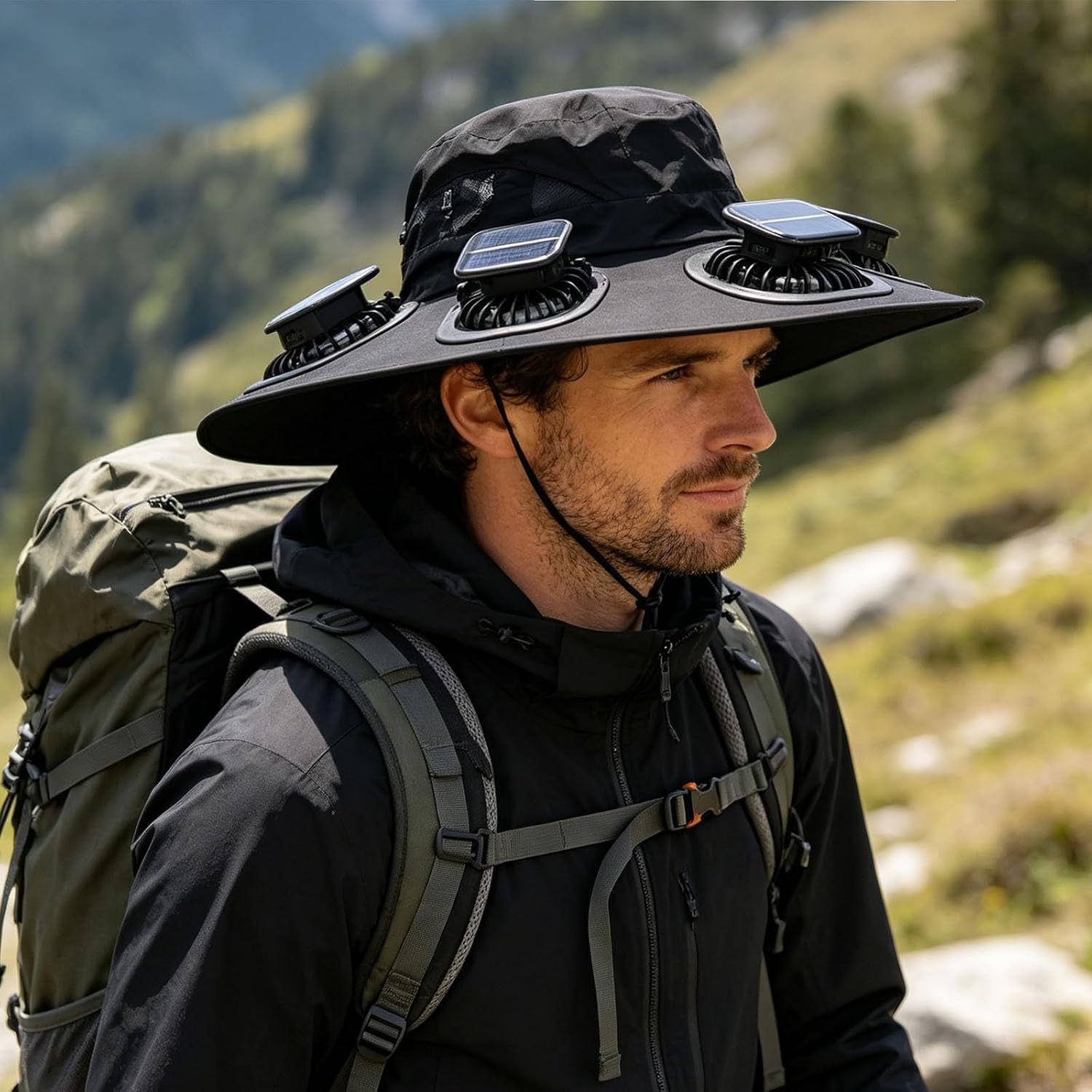 Visor Sun Hat - หมวกกันแดดพัดลม 6 ใบพัด รุ่น 2026 สำหรับฤดูร้อน