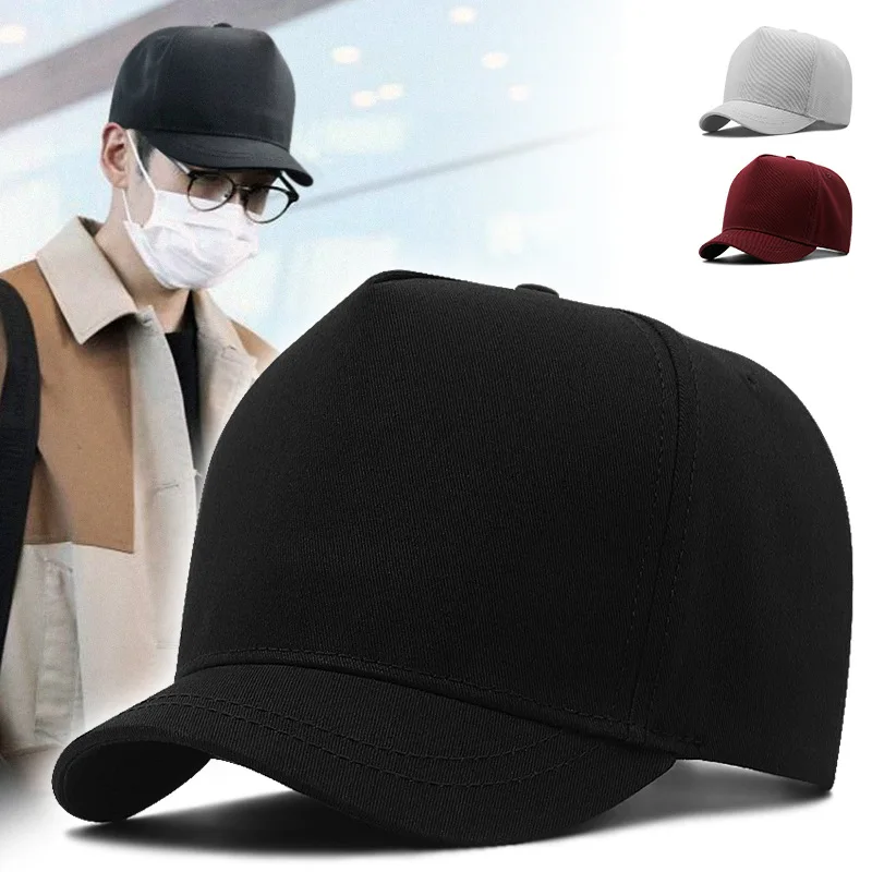 Golf Cap Dad - หมวกเบสบอลแบบปรับได้ขนาดใหญ่พิเศษ ปีกสั้น ทรงเตี้ย สำหรับคนหัวใหญ่ XXL 58-60
