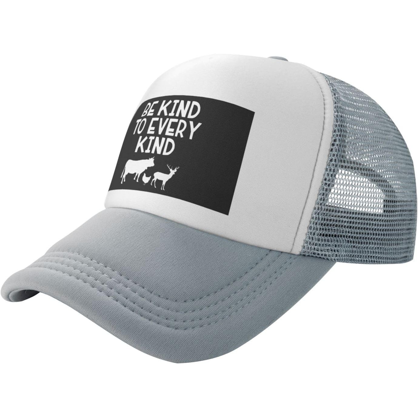 Trucker Cap Mesh - เป็นมิตรกับทุกคน หมวกคนขับรถบรรทุกวีแกน หมวกเบสบอลตาข่ายสำหรับคนรักสัตว์ สำหรับทุกเพศ ทุกวัย ใช้กลางแจ้ง