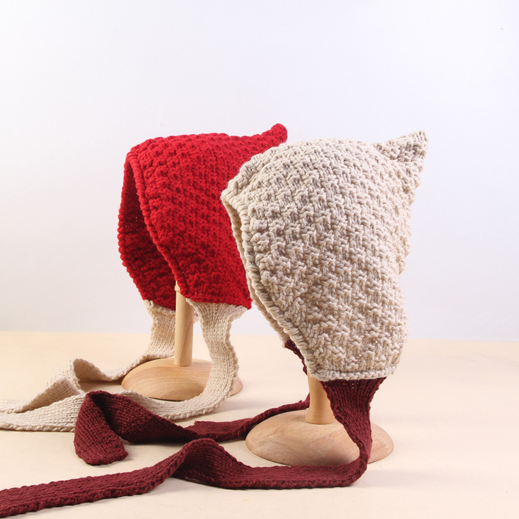 Winter Trapper Hat - LVREN001ฤดูหนาวผู้หญิงสบายๆหมวกถัก Earflap สาวเลดี้หนา Bomber หมวกหมวกหาง