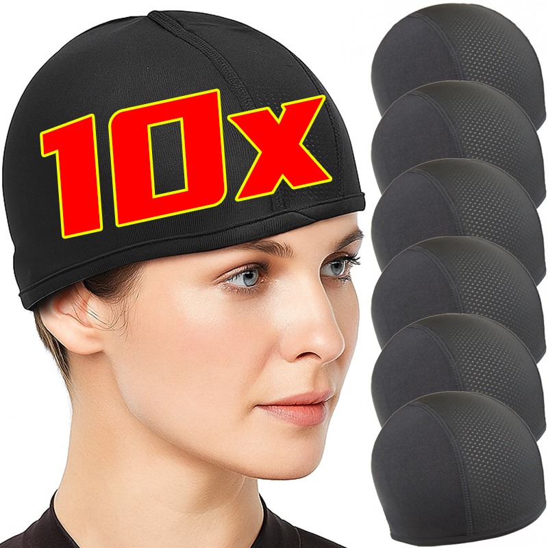Skull Cap Helmet Liner - หมวกกันน็อคหมวกระบายความร้อนด้านในเหงื่อ Wicking Skull หมวกภายใต้หมวกกันน็อค Beanie สําหรับรถจักรยานยนต์ขี่กีฬากลางแจ้ง