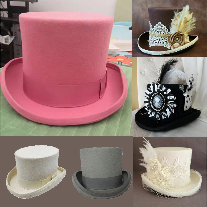Fedora Hat Wool - ผู้ชายใหม่หมวกขนสัตว์ 100% หมวก Fedora Unisex Top