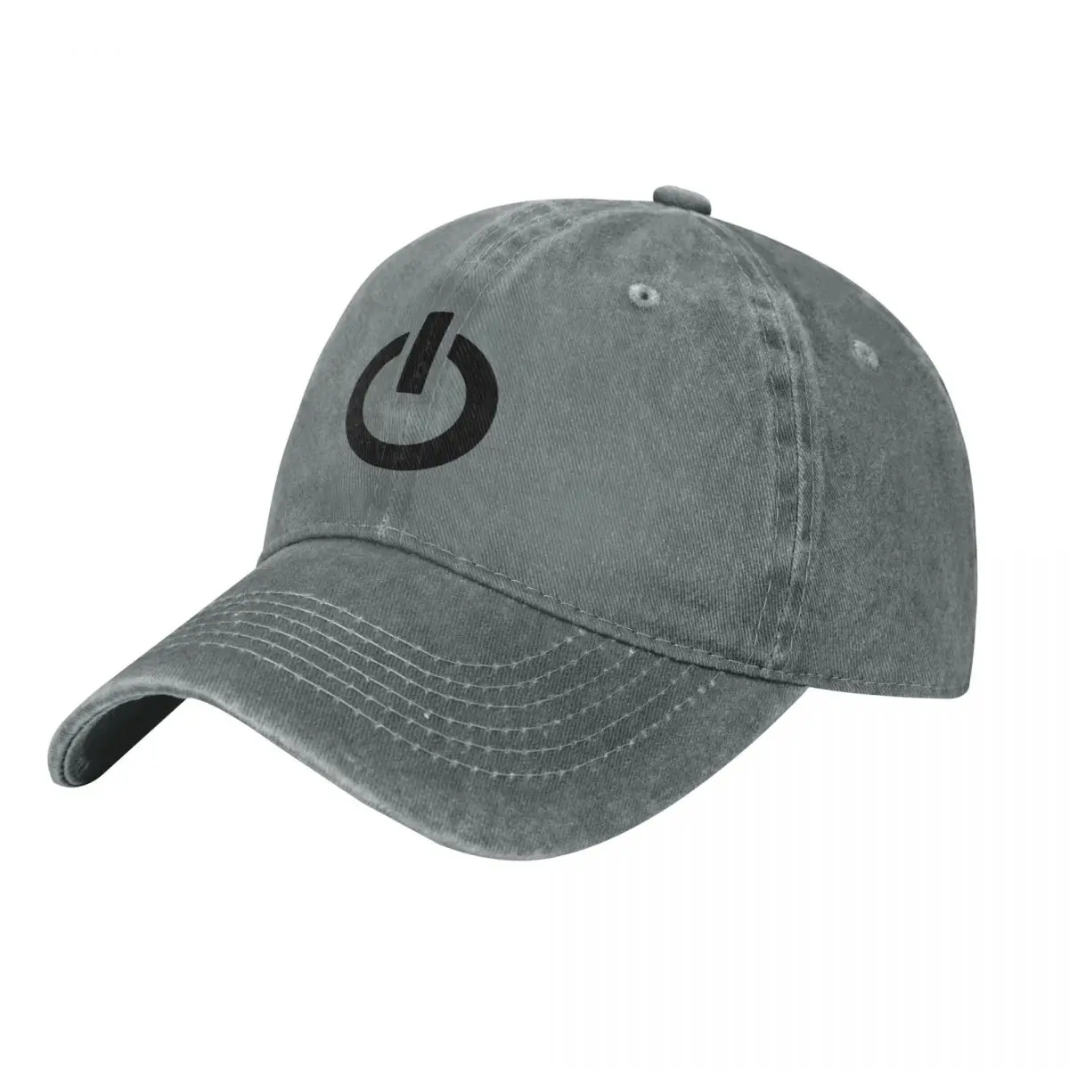 Golf Cap Dad - ปุ่มเปิดปิด (สีดำ) หมวกเบสบอล หมวกพ่อ หมวกฤดูหนาว หมวกผู้ชาย