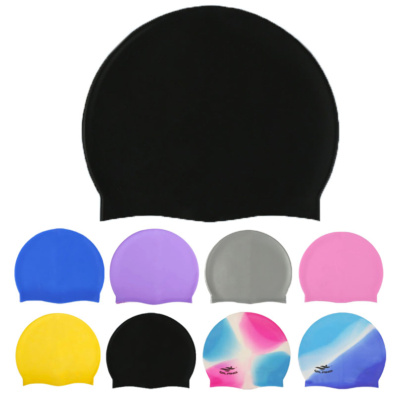 Swim Hat Silicone - หมวกว่ายน้ำซิลิโคนกันน้ำสำหรับผู้ชายผู้หญิงยืดหยุ่นสูงมีความยืดหยุ่นปกป้องหูผมหมวกสระว่ายน้ำสำหรับผู้ใหญ่เด็กเด็กหญิงเด็กชาย