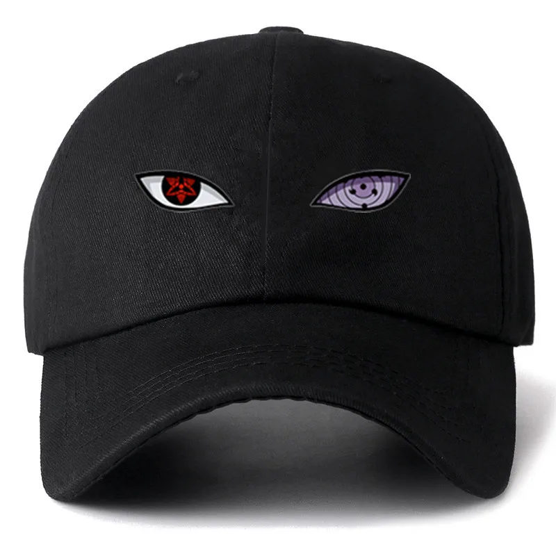 Dad Hat Cotton - หมวกแก๊ป Snapback ลายตาอนิเมะคุณภาพสูง หมวกเบสบอลผ้าฝ้าย สำหรับผู้ชาย ผู้หญิง