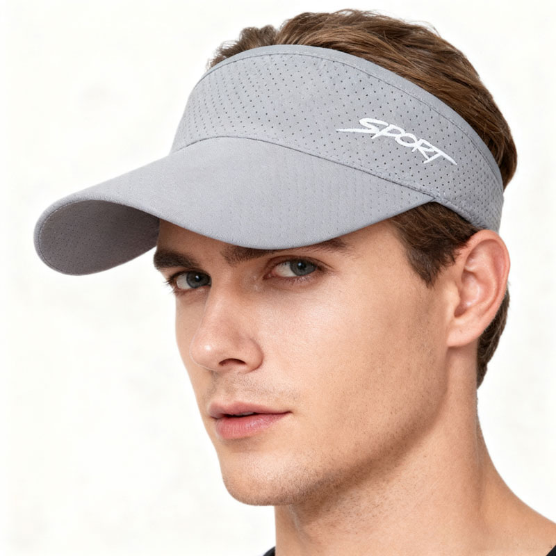 Baseball Cap Structured - หมวกกีฬากลางแจ้งฤดูร้อน หมวกกันแดด หมวกเทนนิส หมวกเบสบอลแบบเปิดด้านบน