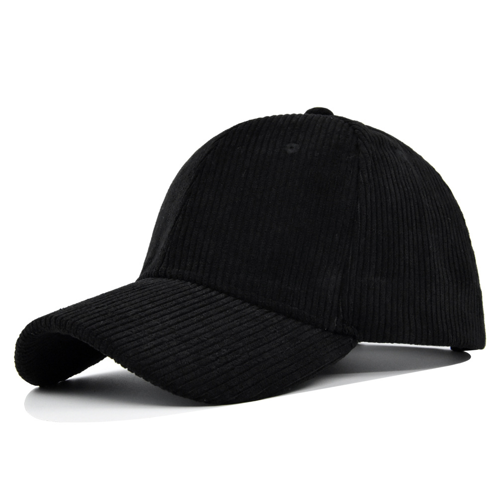 Corduroy Cap 5 Panel - หมวกแก๊ปคอร์ดูรอยทรงทรัคเกอร์ ยูนิเซ็กส์ 5 แผง หมวกเบสบอลปีกสั้นนุ่ม หมวกวิ่งทรงเตี้ย