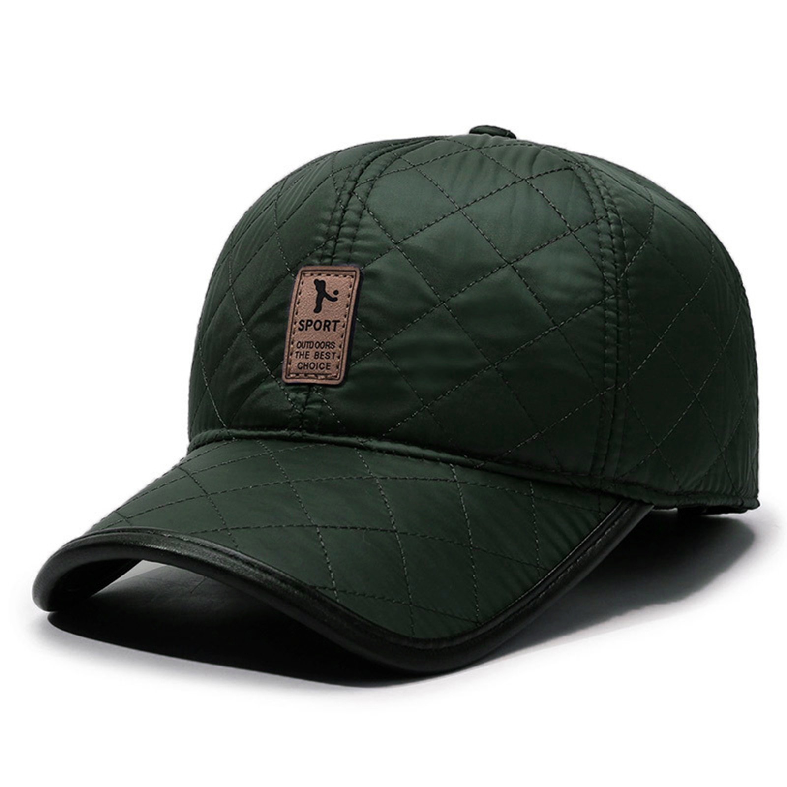 Winter Trapper Hat - หมวกเบสบอลหนัง PU สำหรับฤดูหนาว พร้อมที่ปิดหูอุ่นๆ หนาพิเศษ สำหรับอากาศหนาว