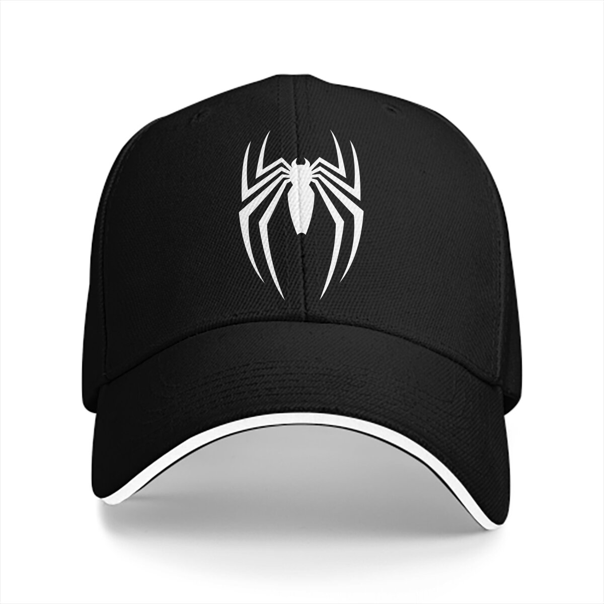 Golf Cap Dad - หมวกเบสบอลล้างผู้ชายหมวกแมงมุมสีขาว Essential หมวก Snapback หมวกพ่อหมวกตีกอล์ฟแมงมุม