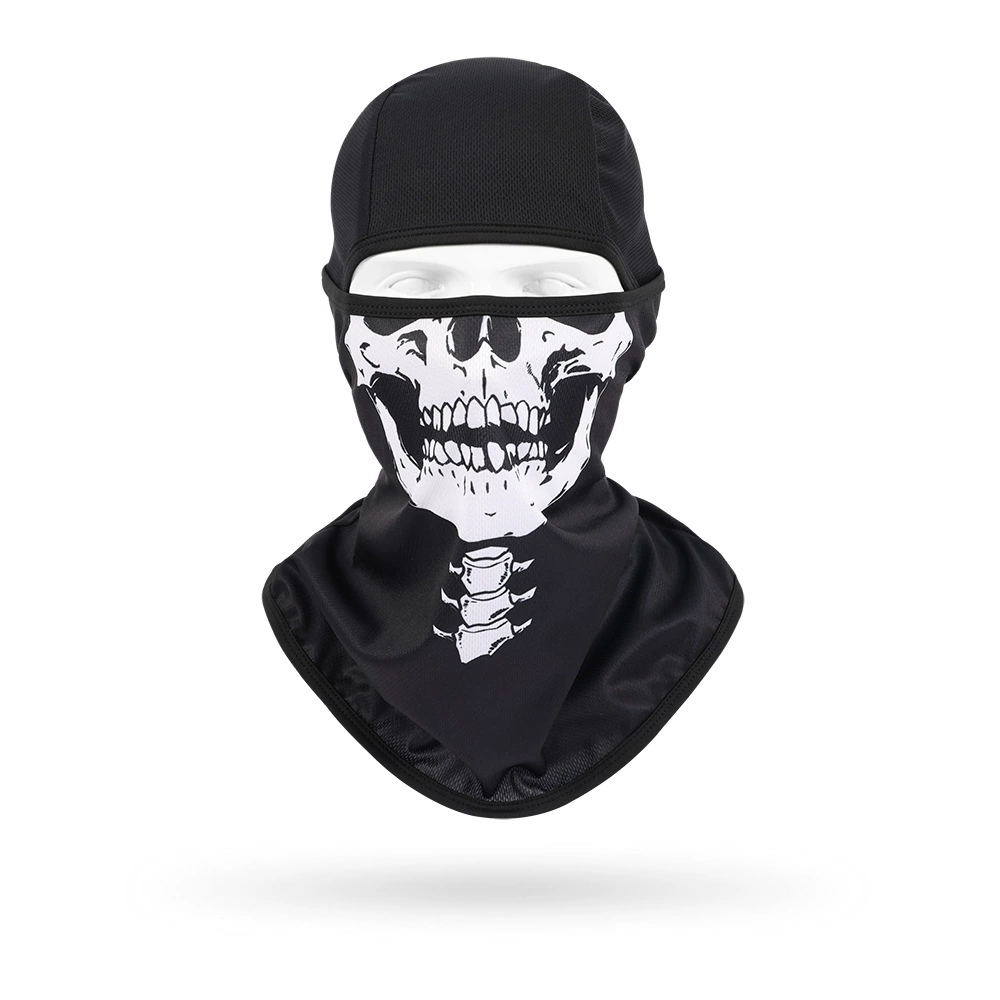 Skull Cap Helmet Liner - หมวกคลุมหน้าแบบเต็มหน้าสำหรับผู้ชาย ระบายอากาศได้ดี ป้องกันลมและฝุ่น เหมาะสำหรับขี่มอเตอร์ไซค์ ปั่นจักรยาน