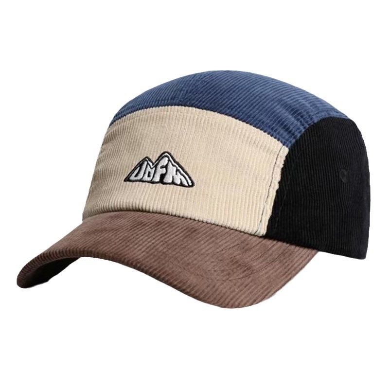Corduroy Cap 5 Panel - หมวกแก๊ปทรงวิเซอร์ 5 แผง ผ้าลูกฟูก สำหรับผู้ชายและผู้หญิง คุณภาพสูง