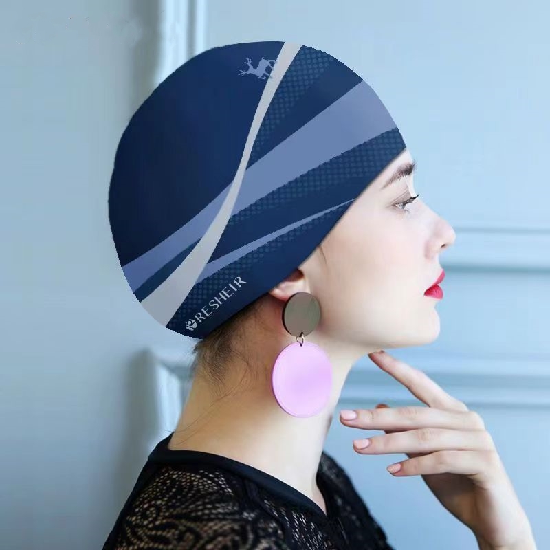 Swim Hat Silicone - แฟชั่นหมวกว่ายน้ําซิลิโคนสําหรับผู้หญิงสบายหมวกว่ายน้ํากันน้ําผู้ใหญ่หมวกอาบน้ํา