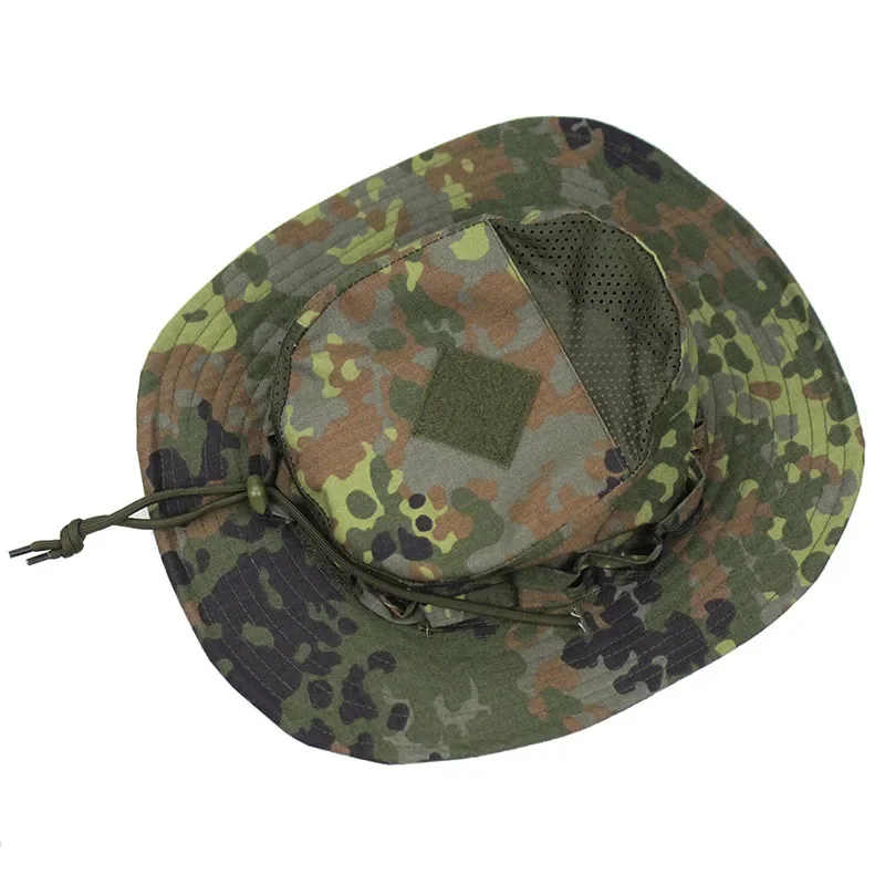 Boonie Hat Tactical - หมวกบอนนี่ลายพรางแบบใหม่ หมวกปีกกว้างสำหรับล่าสัตว์ กีฬากลางแจ้ง ตกปลา เดินป่า ป้องกันแสงแดด