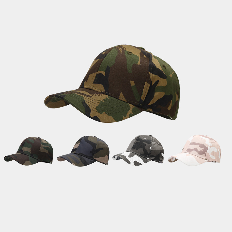 Dad Hat Cotton - หมวกเบสบอลลายพรางลายป่าไม้ ปรับขนาดได้ ผ้าฝ้าย สไตล์ทหาร หมวกแก๊ปลำลอง หมวกกันแดดสำหรับผู้ชาย