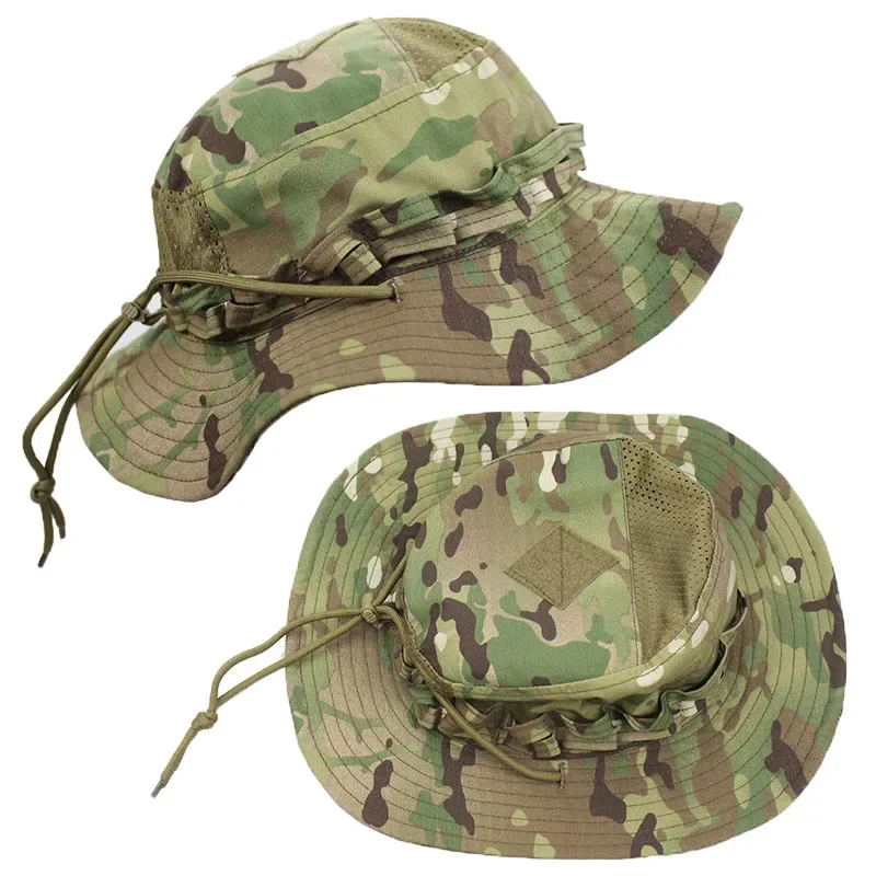 Boonie Hat Tactical - 2.0 ยุทธวิธี Boonie หมวกฤดูร้อนตาข่าย Camo COMBAT