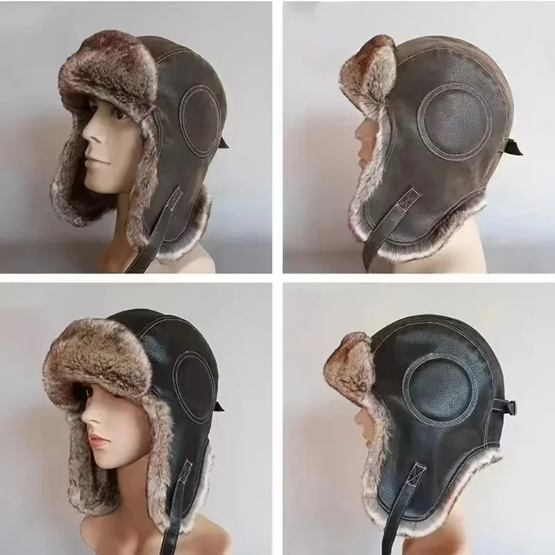 Trapper Hat Ear Flap - หมวกหนัง SnowWint แบบมีที่ปิดหู กันลม อุ่นสบาย หมวก