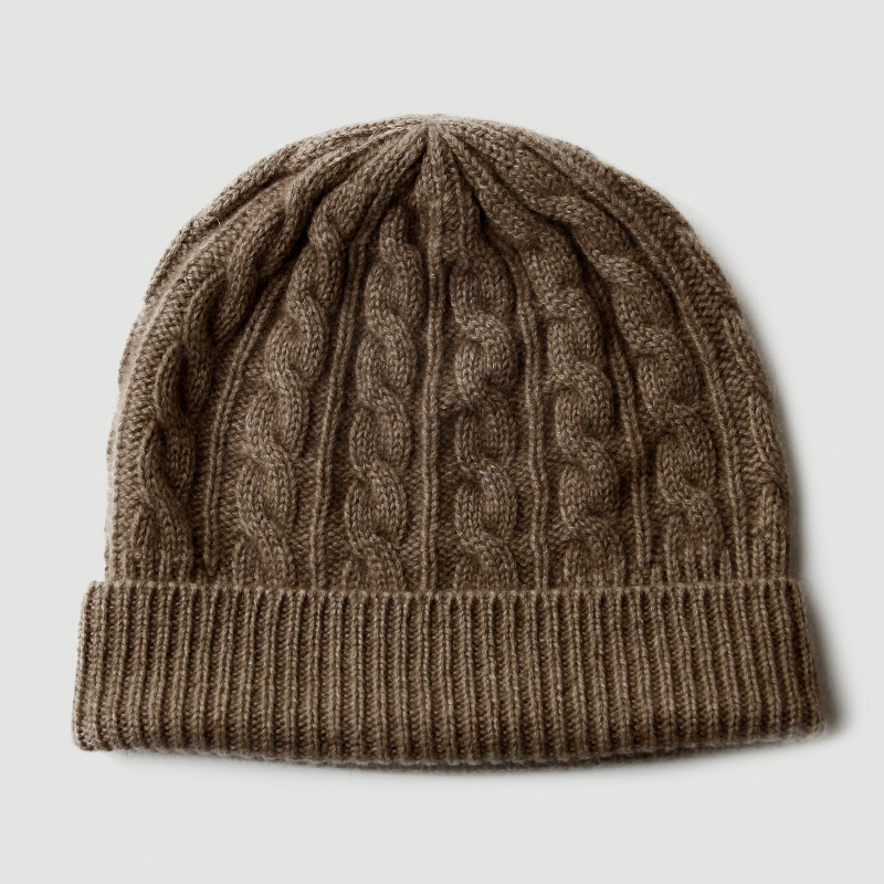 หมวกบีนนี่ถักไหมแคชเมียร์แท้ 1 - Beanie Cuffed Knit บทวิจารณ์และราคา