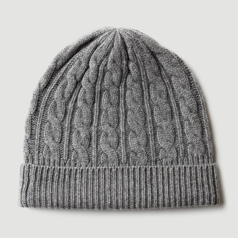 หมวกบีนนี่ถักไหมแคชเมียร์แท้ 1 - Beanie Cuffed Knit บทวิจารณ์และราคา