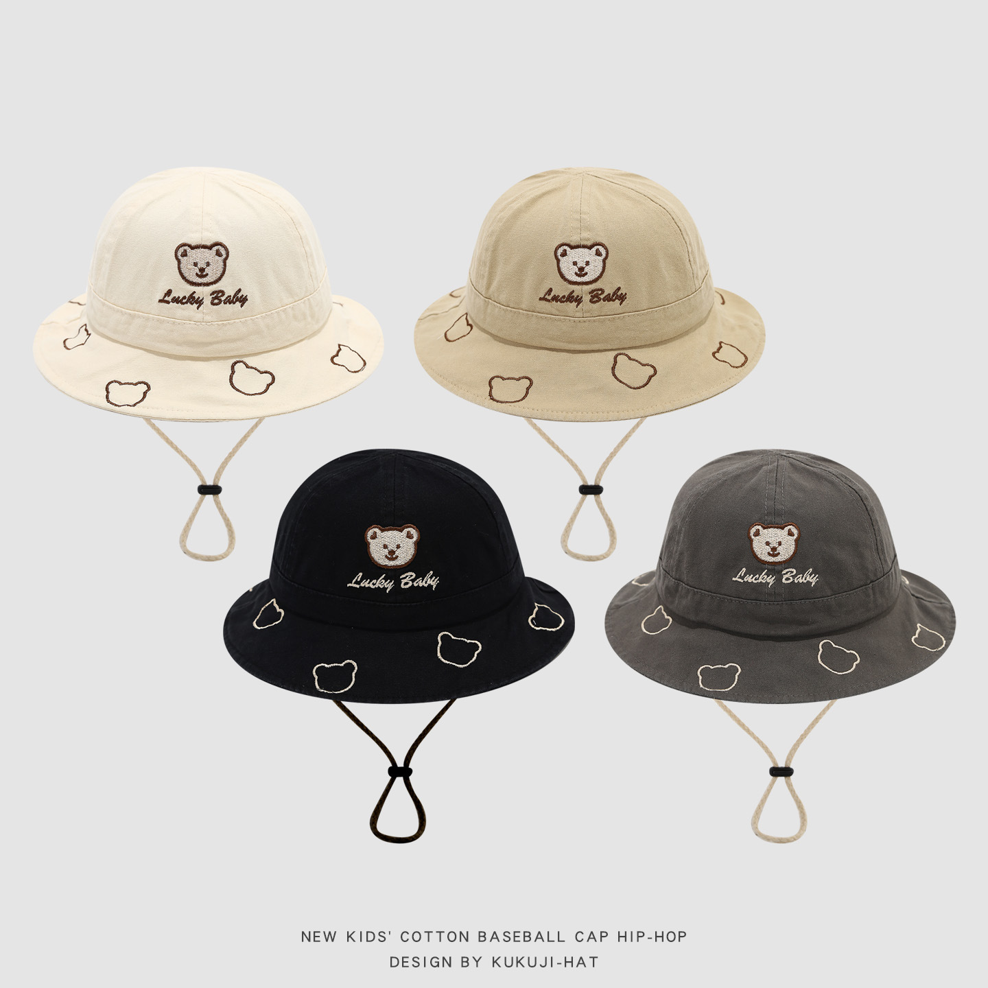 หมวกบักเก็ตเด็กน่ารักลายการ์ตู - Bucket Hat Cotton บทวิจารณ์และราคา