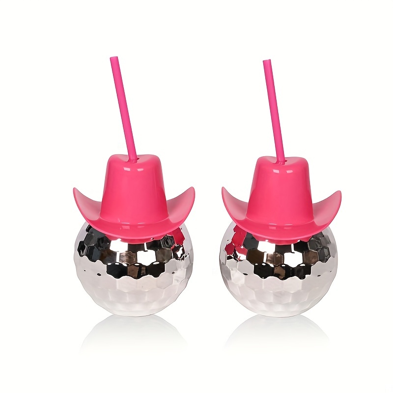 แก้วน้ำทรงหมวกคาวบอยแบบดิสโก้บ - Cowboy Hat Straw บทวิจารณ์และราคา