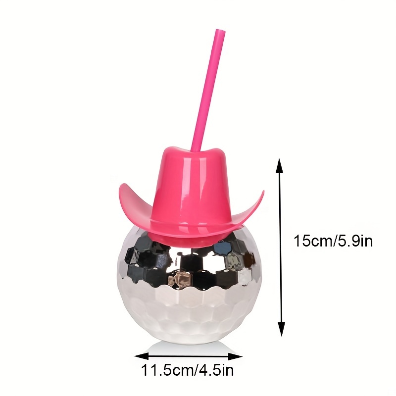 แก้วน้ำทรงหมวกคาวบอยแบบดิสโก้บ - Cowboy Hat Straw บทวิจารณ์และราคา