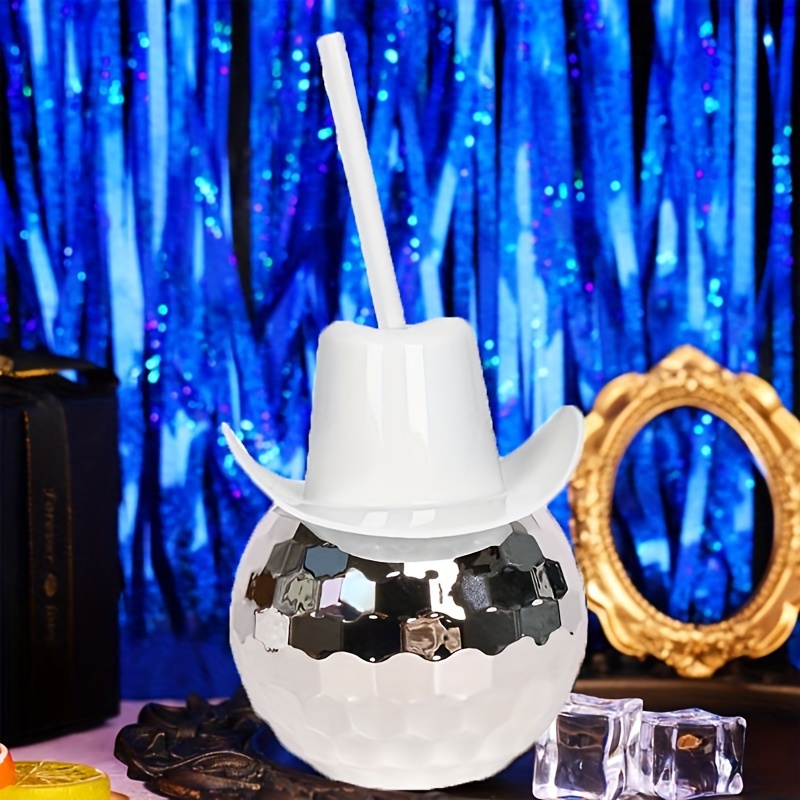 แก้วน้ำทรงหมวกคาวบอยแบบดิสโก้บ - Cowboy Hat Straw บทวิจารณ์และราคา