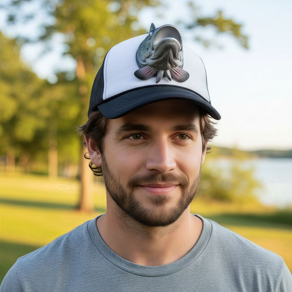 หมวกแก๊ปทรงทรัคเกอร์ลายปลา 3 ม - Trucker Cap Mesh บทวิจารณ์และราคา