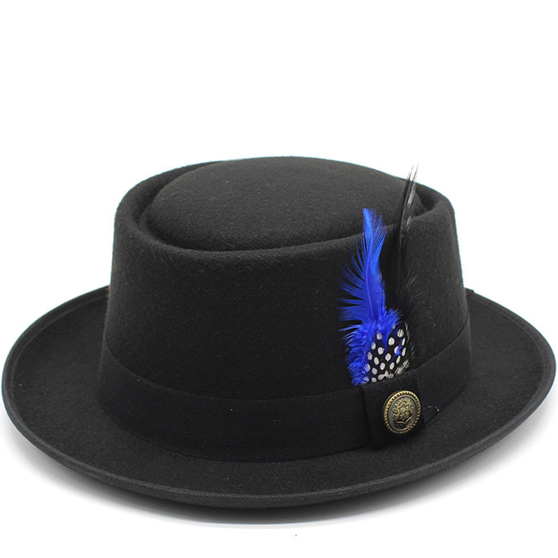 หมวกพายหมูวินเทจหมวกขนสัตว์ปีก - Fedora Hat Wool บทวิจารณ์และราคา