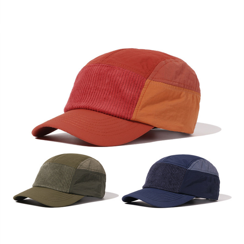 หมวกเบสบอลสไตล์สตรีท 5 แผง สีส - Corduroy Cap 5 Panel บทวิจารณ์และราคา