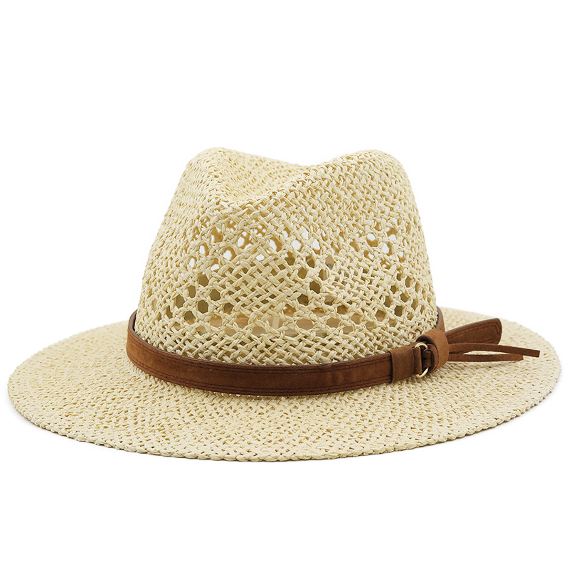 หมวกฟางใยปาล์มกลวงสำหรับผู้ชาย - Cowboy Hat Straw บทวิจารณ์และราคา