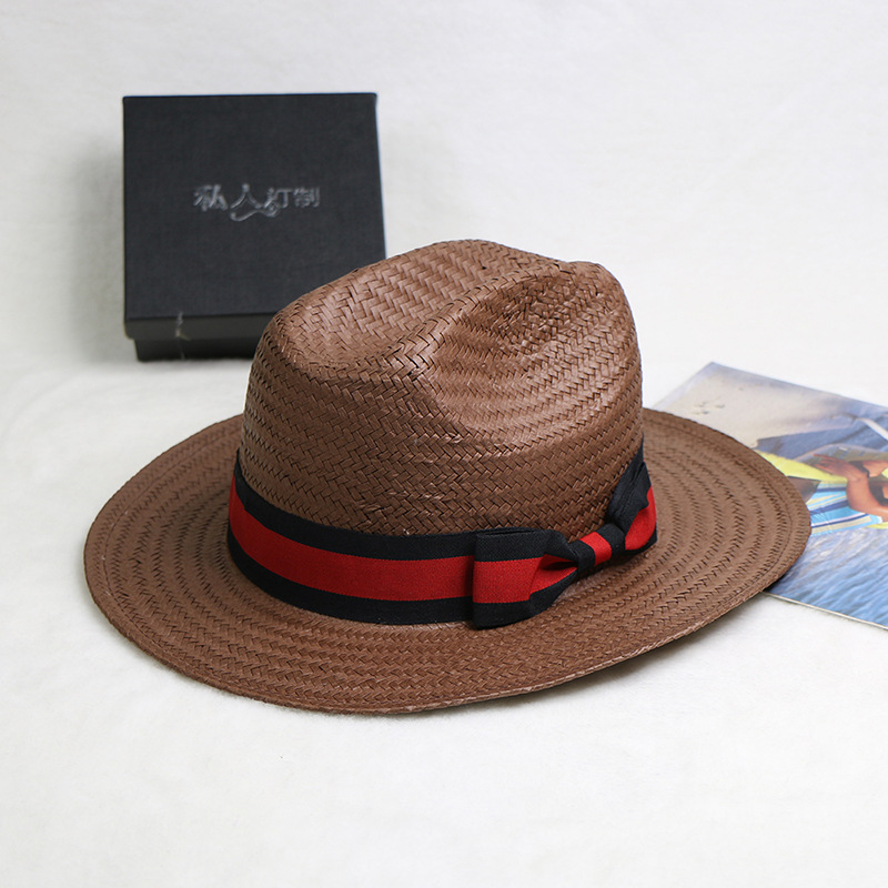 หมวกฟางทอมือสไตล์คาวบอยแจ๊สสำห - Cowboy Hat Straw บทวิจารณ์และราคา