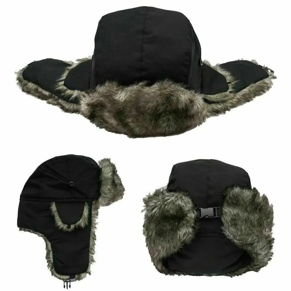 หมวกกันหนาวแบบรัสเซียสำหรับผู้ - Trapper Hat Ear Flap บทวิจารณ์และราคา