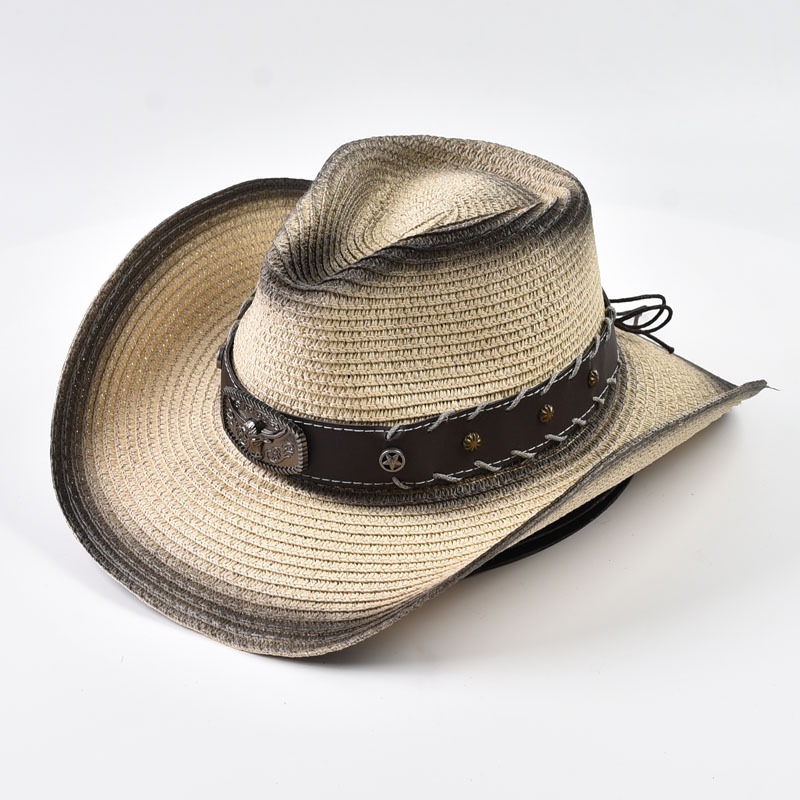 หมวกฟางคาวบอยสไตล์ตะวันตกสำหรั - Cowboy Hat Straw บทวิจารณ์และราคา