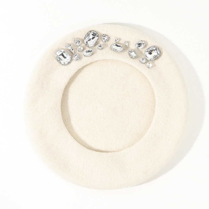 หมวกเบเร่ต์ขนสัตว์ประดับคริสตั - Beret French Wool บทวิจารณ์และราคา