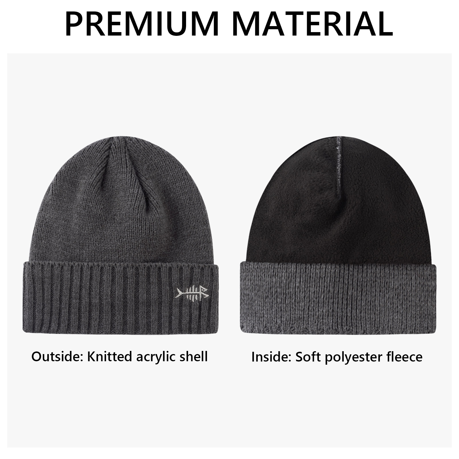 หมวกไหมพรมฤดูหนาว Bassdash หมว - Beanie Cuffed Knit บทวิจารณ์และราคา