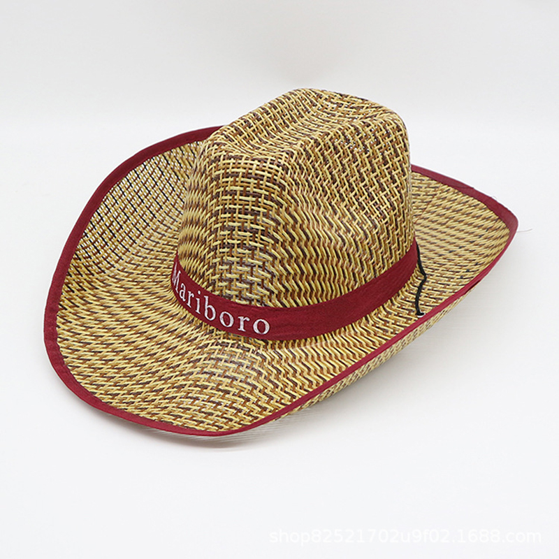 หมวกฟางฤดูร้อนสไตล์คาวบอยตะวัน - Cowboy Hat Straw บทวิจารณ์และราคา