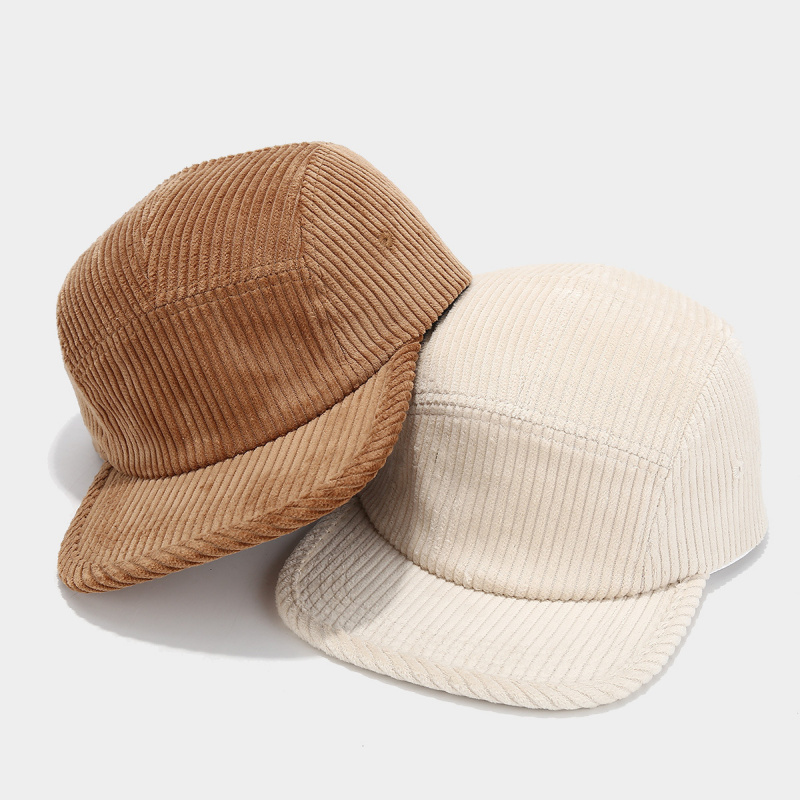 หมวกแก๊ปคอร์ดูรอย 5 แผง ปรับขน - Corduroy Cap 5 Panel บทวิจารณ์และราคา