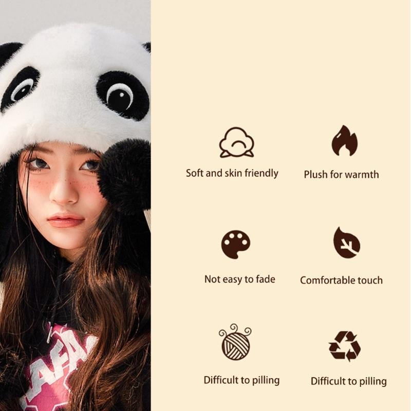 หมวกหูแพนด้า หมวกปิดหูแพนด้า ห - Trapper Hat Ear Flap บทวิจารณ์และราคา