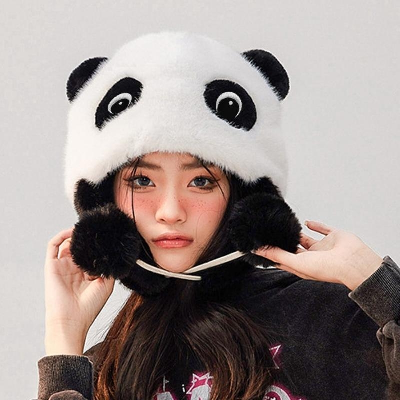หมวกหูแพนด้า หมวกปิดหูแพนด้า ห - Trapper Hat Ear Flap บทวิจารณ์และราคา