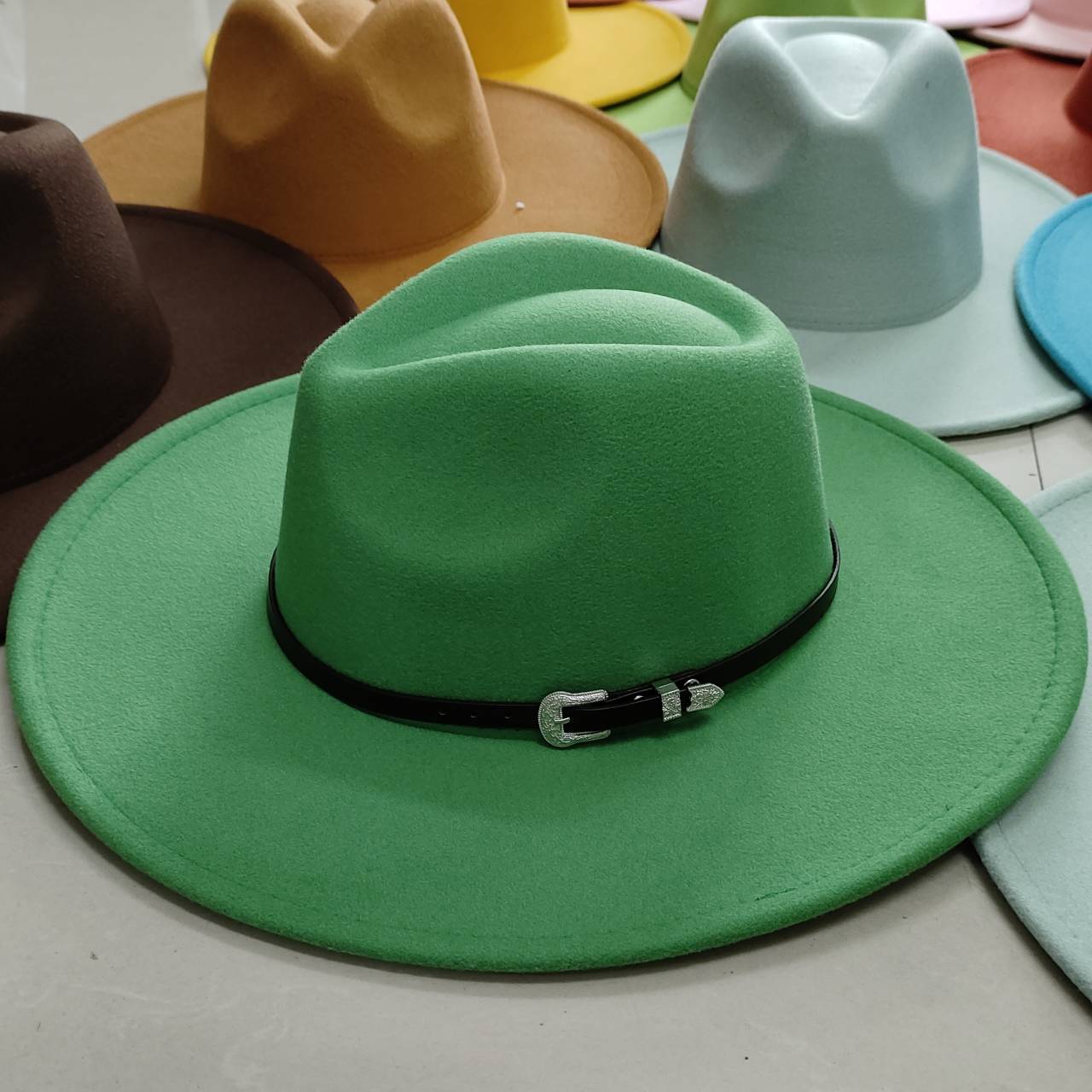 CLASSIC Felt Fedora หมวกสําหรั - Fedora Hat Wool บทวิจารณ์และราคา