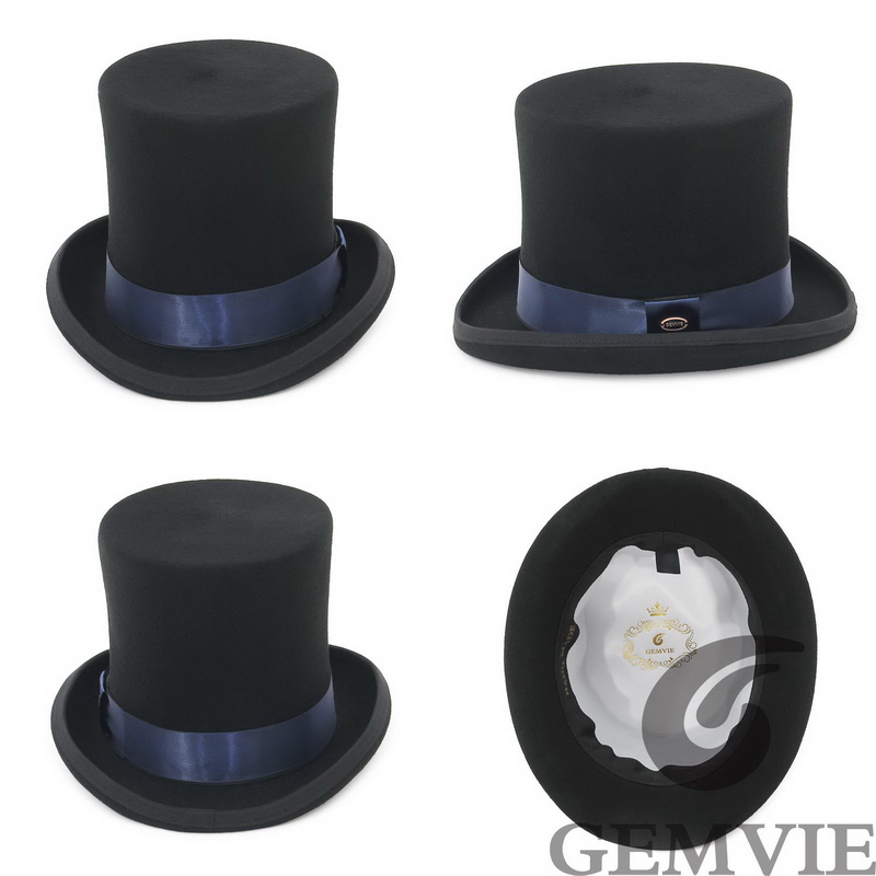 GEMVIE 17 ซม.100% ผ้าขนสัตว์ F - Fedora Hat Wool บทวิจารณ์และราคา