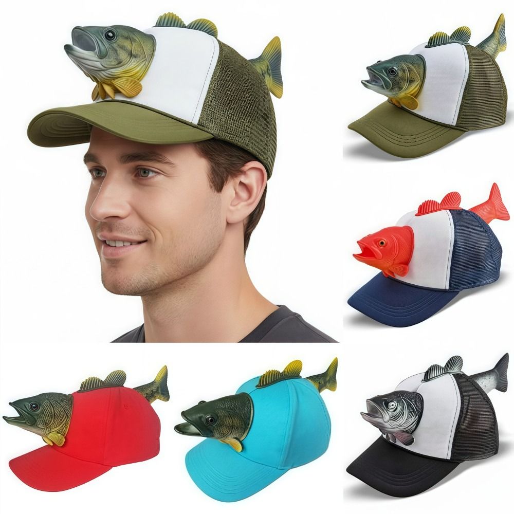 หมวกแก๊ปทรงทรัคเกอร์ลายปลา 3 ม - Trucker Cap Mesh บทวิจารณ์และราคา