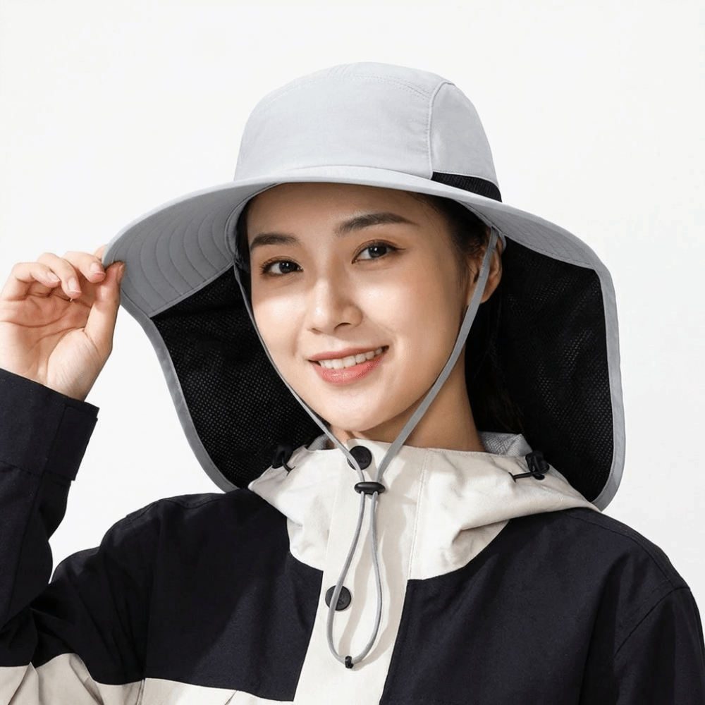 หมวกกันแดดปีกกว้างแบบเรียบง่าย - Sun Hat Wide Brim บทวิจารณ์และราคา