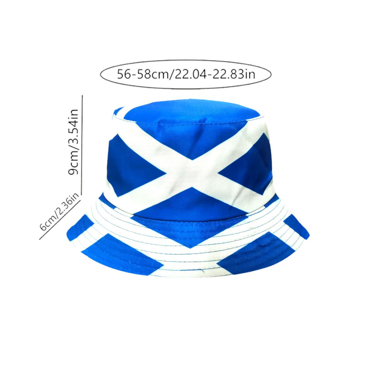 หมวกบักเก็ตพิมพ์ลายธงชาติสกอตแ - Bucket Hat Cotton บทวิจารณ์และราคา