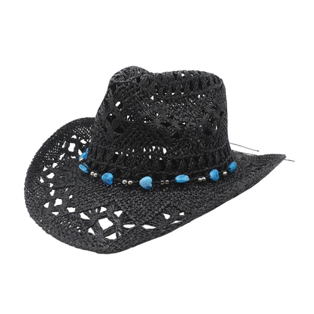 หมวกคาวบอยปีกกว้าง หมวกกันแดดส - Cowboy Hat Straw บทวิจารณ์และราคา
