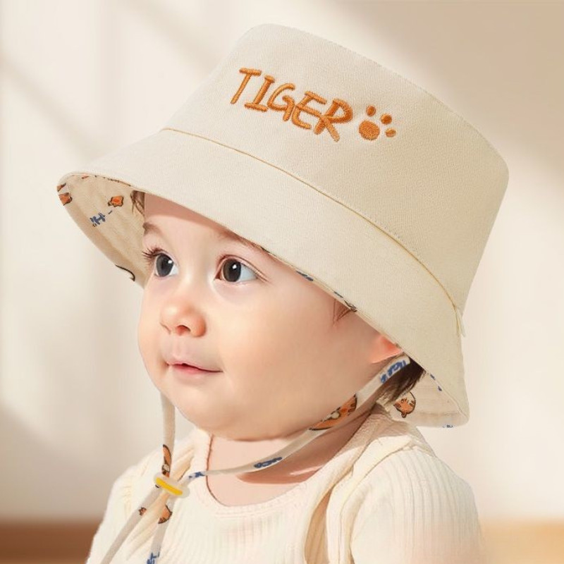 หมวกบักเก็ตเด็กปักลายตัวอักษร  - Bucket Hat Cotton บทวิจารณ์และราคา