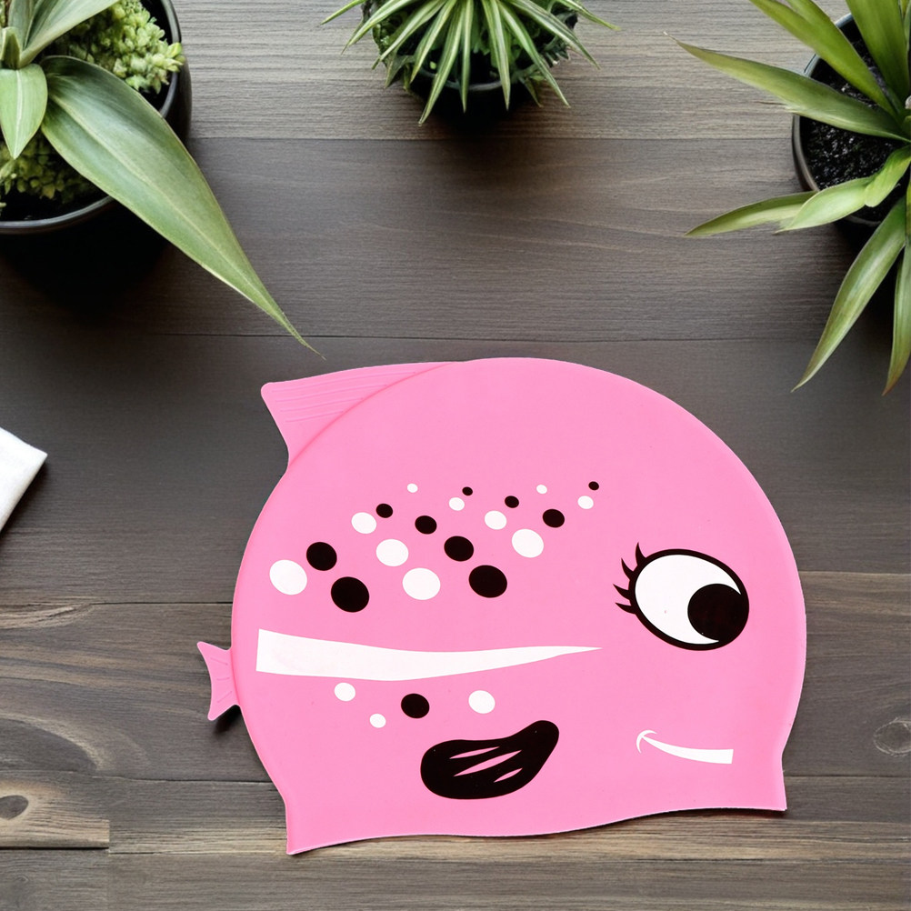 หมวกว่ายน้ำซิลิโคนลายการ์ตูนรู - Swim Hat Silicone บทวิจารณ์และราคา