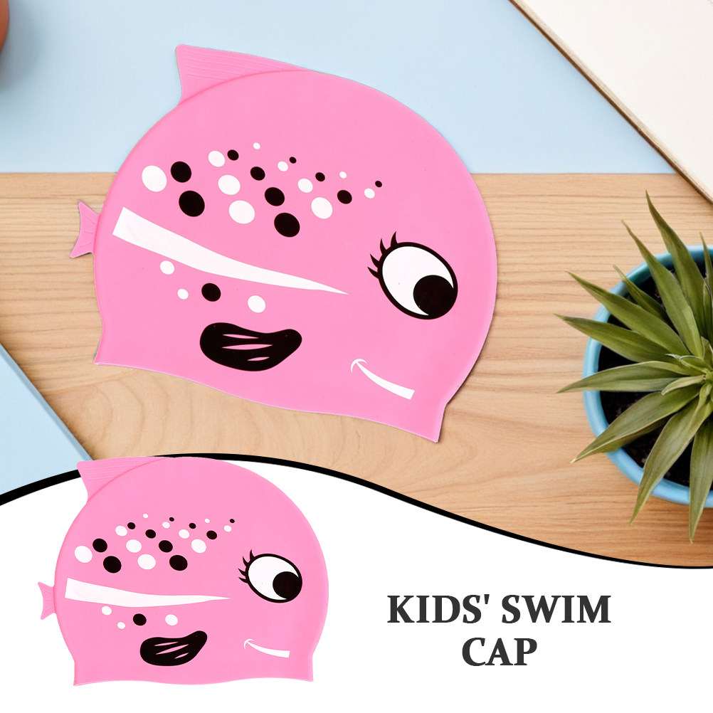 หมวกว่ายน้ำซิลิโคนลายการ์ตูนรู - Swim Hat Silicone บทวิจารณ์และราคา