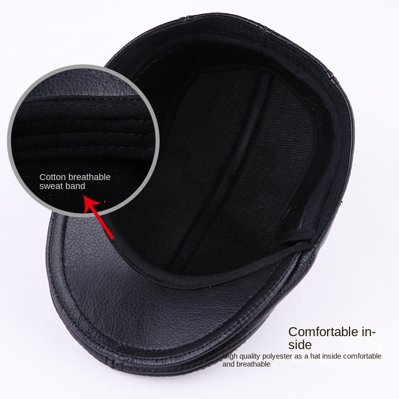 ของแท้ Cowhide หนังผู้ชาย Bere - Baseball Cap Structured บทวิจารณ์และราคา