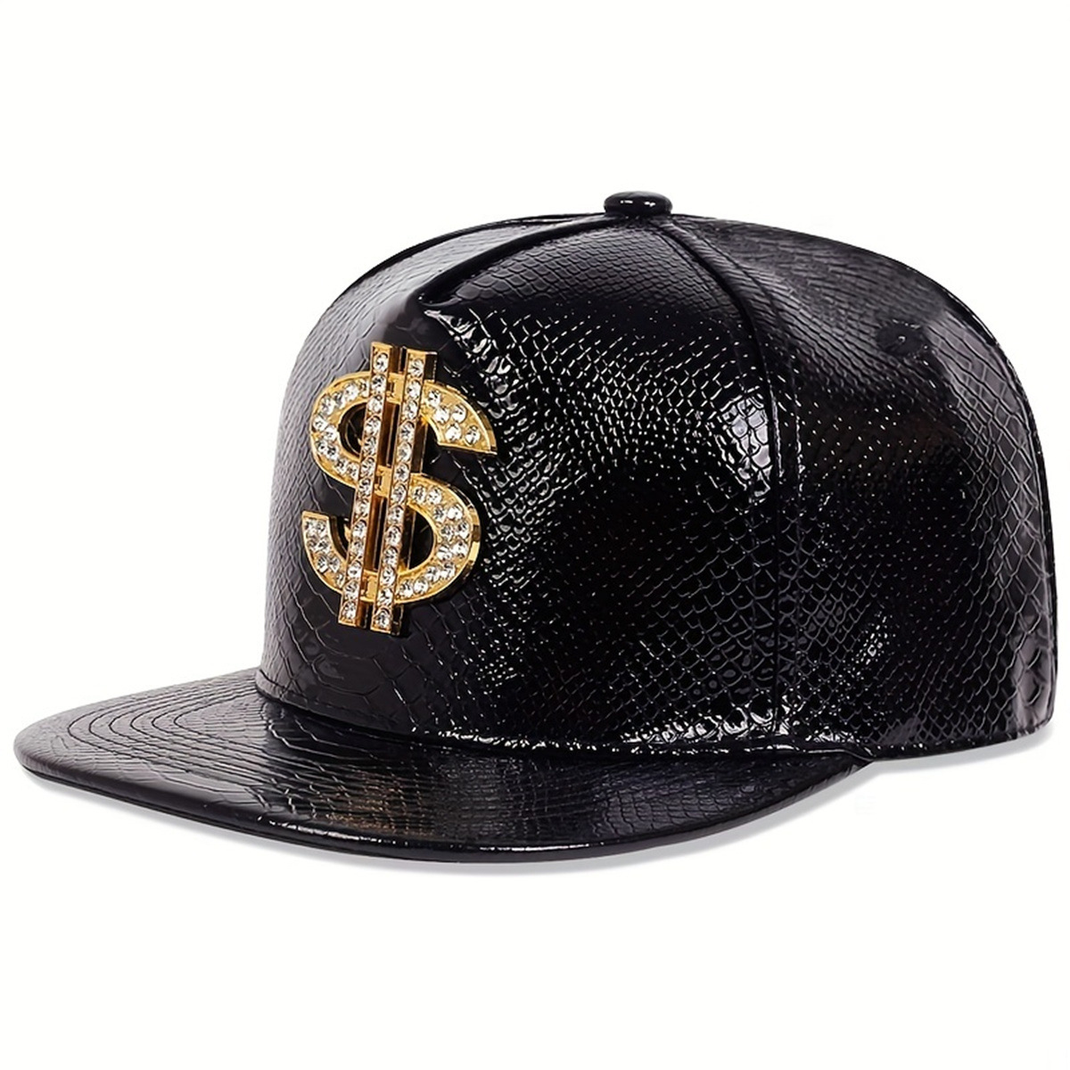 หนังลายโลหะ หมวกเบสบอล ผู้ชาย  - Snapback Hat Flat บทวิจารณ์และราคา